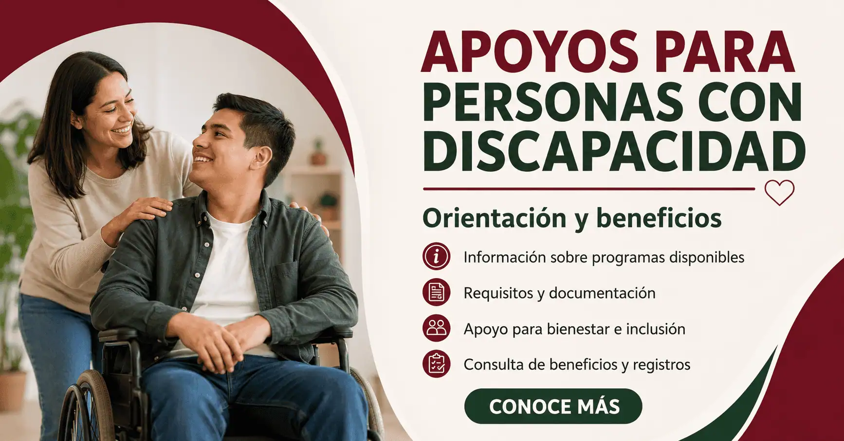 Apoyos para personas con discapacidad