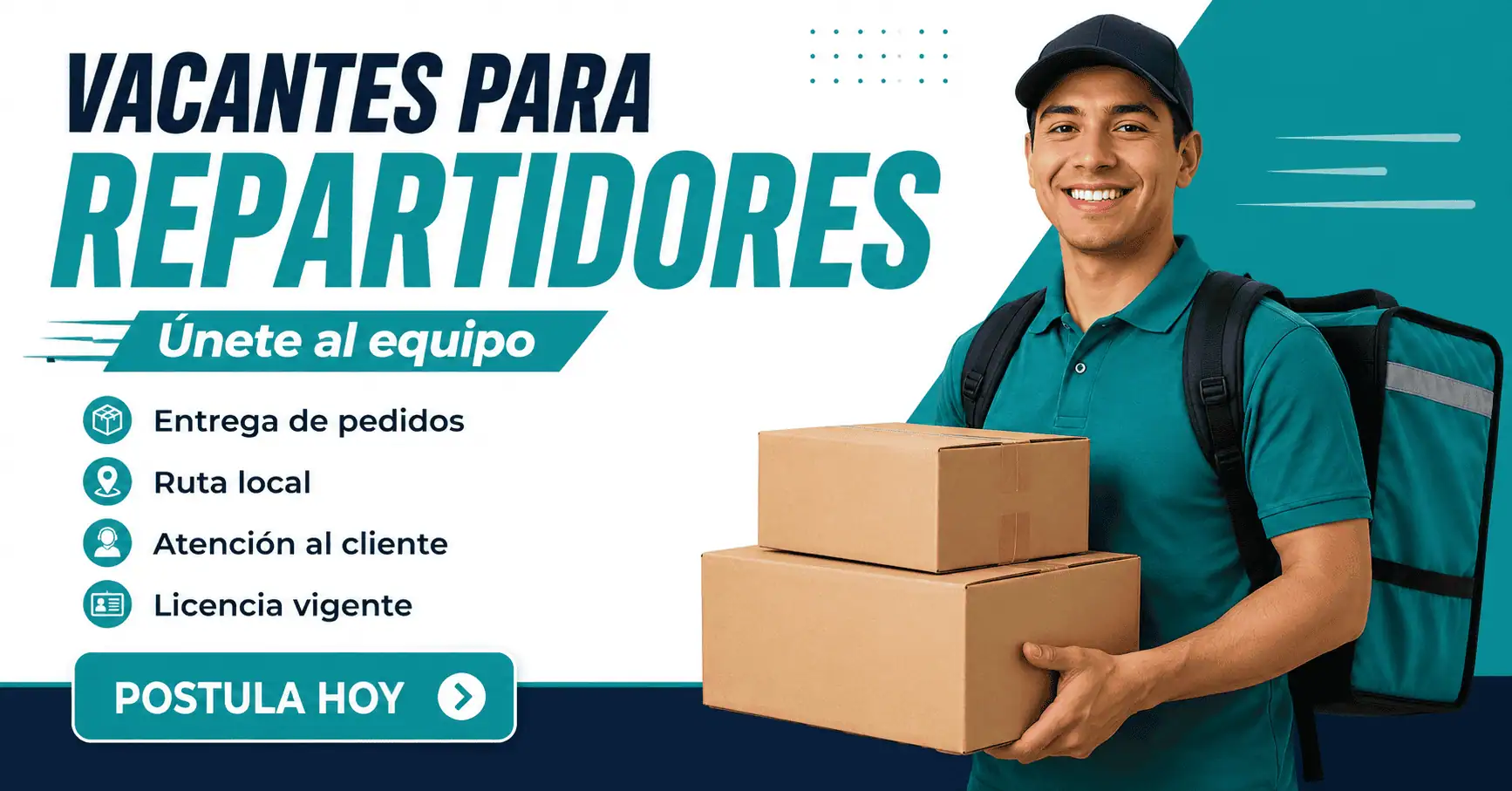 Vacantes para repartidores