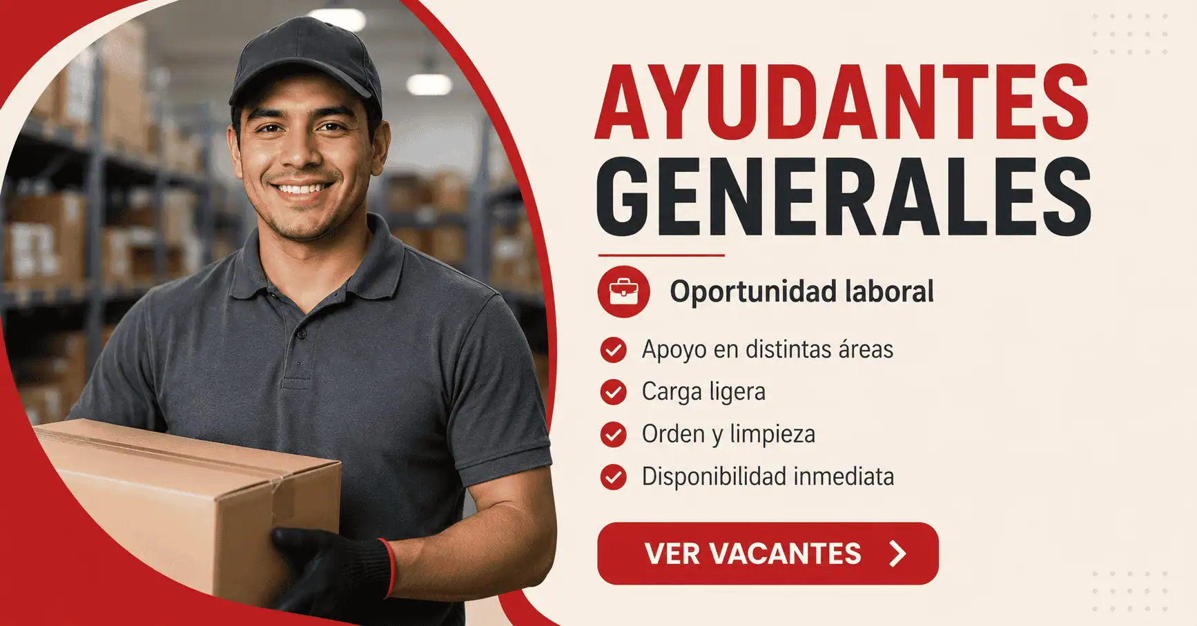 Empleos para ayudantes generales
